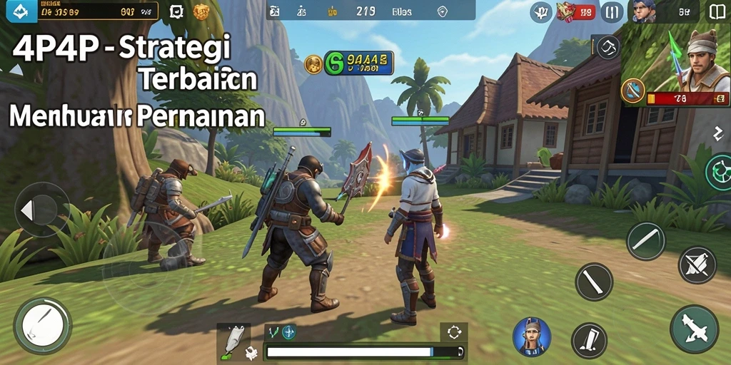 Tampilan menarik gameplay 4P4P yang menuntut strategi cermat.
