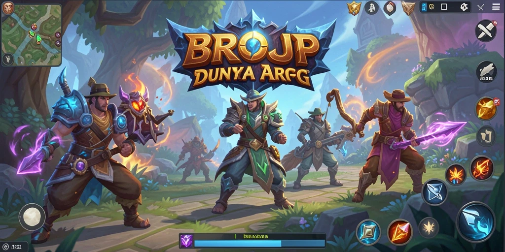 Tampilan screenshot permainan BROJP yang menampilkan pertarungan seru di dunia ARPG.