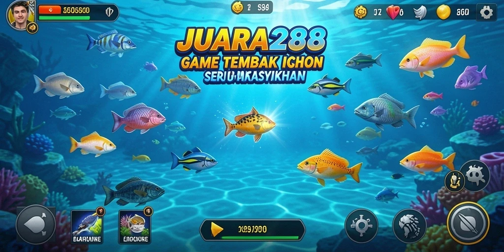 Screenshot gameplay JUARA288 yang menampilkan keseruan Tembak Ikan.