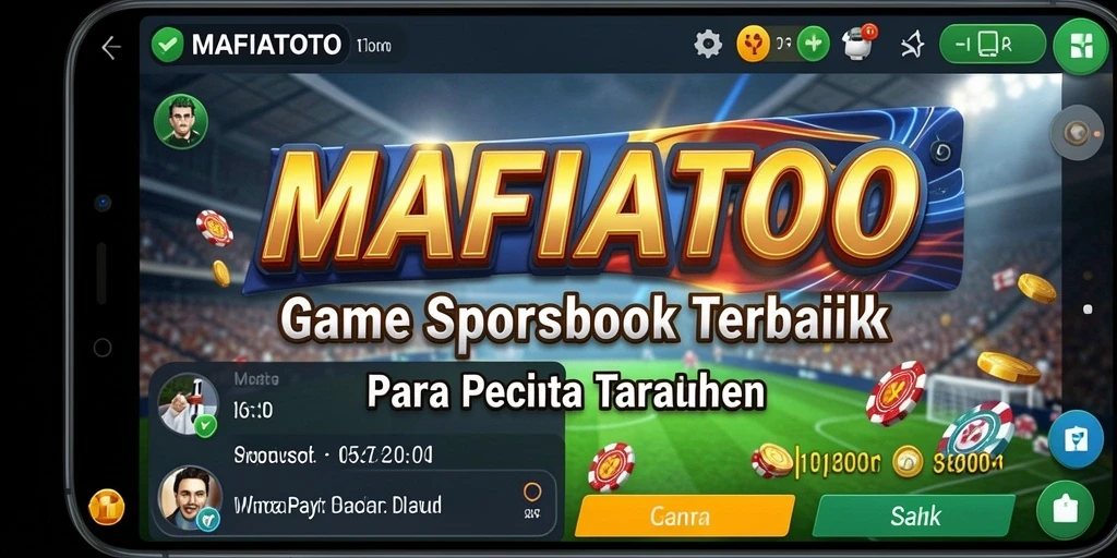 Tampilan menarik dari gameplay MAFIATOTO saat bertaruh pada olahraga.