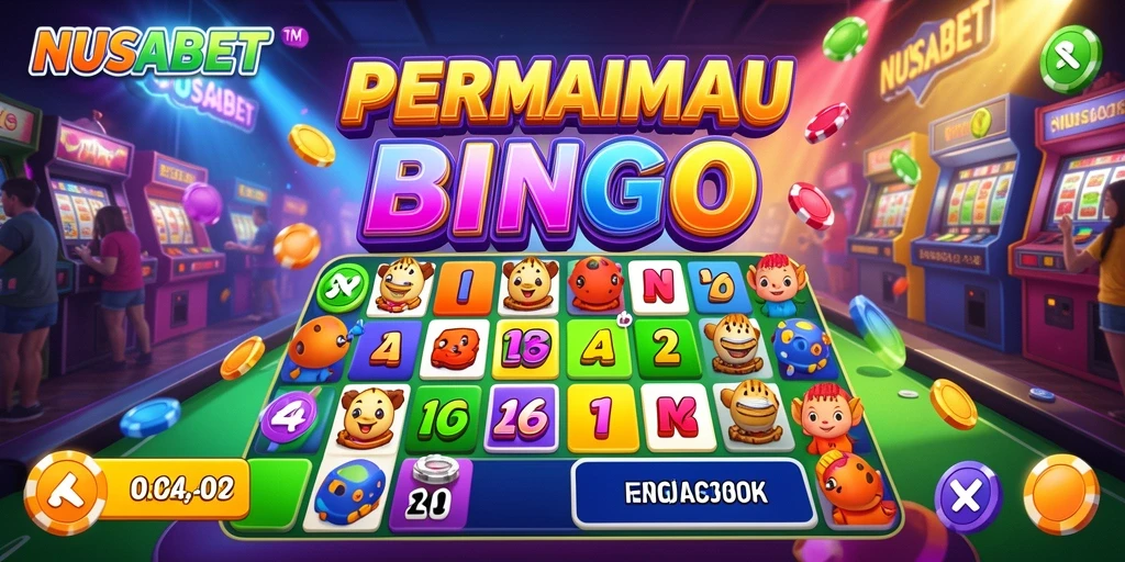 Tampilan dari game Bingo NUSABET yang seru dan interaktif.