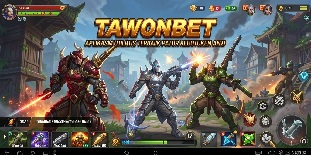 Tampilan antarmuka TAWONBET yang intuitif dan praktis.